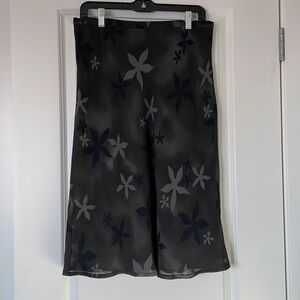 EC Mexx Flowy Skirt - Olive / Black / Grey - Size 12